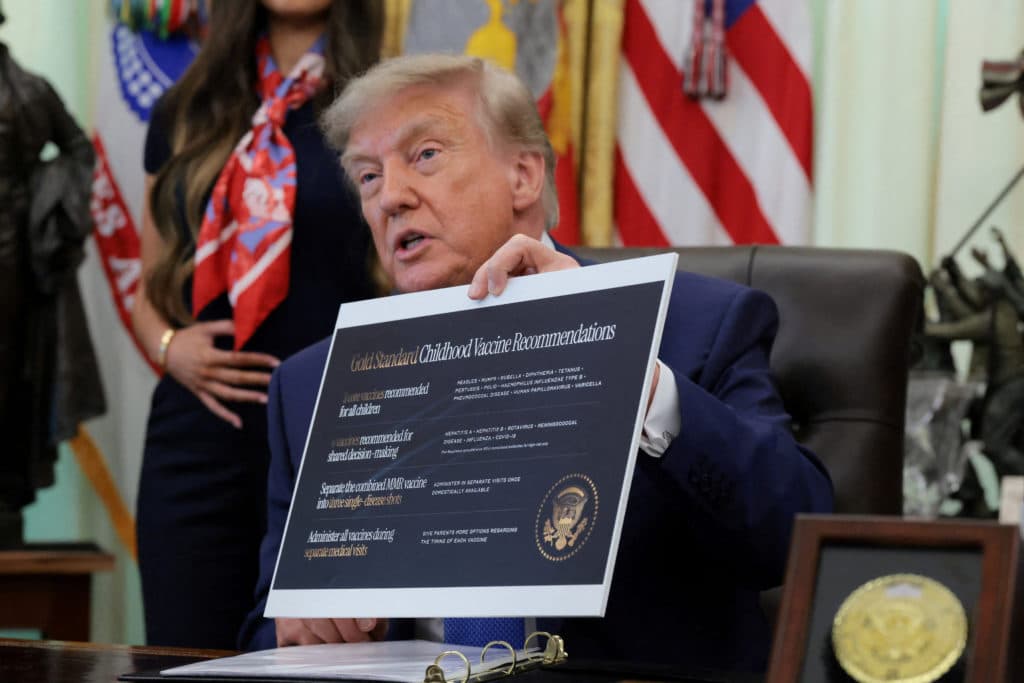 Trump signs order on childhood vaccine schedule