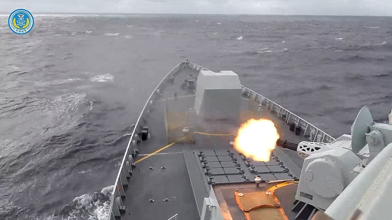China surrounds Taiwan with warships, fighter jets in largest military drills on record
