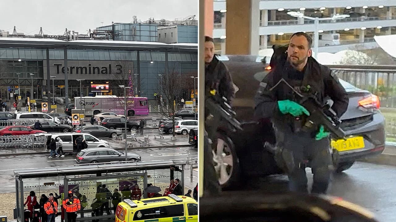 Toddler among 21 victims in pepper spray, robbery attack at London airport