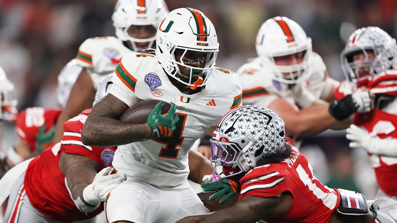 Miami upsets Ohio State for shocking CFP win, ends Buckeyes' back-to-back national title hopes