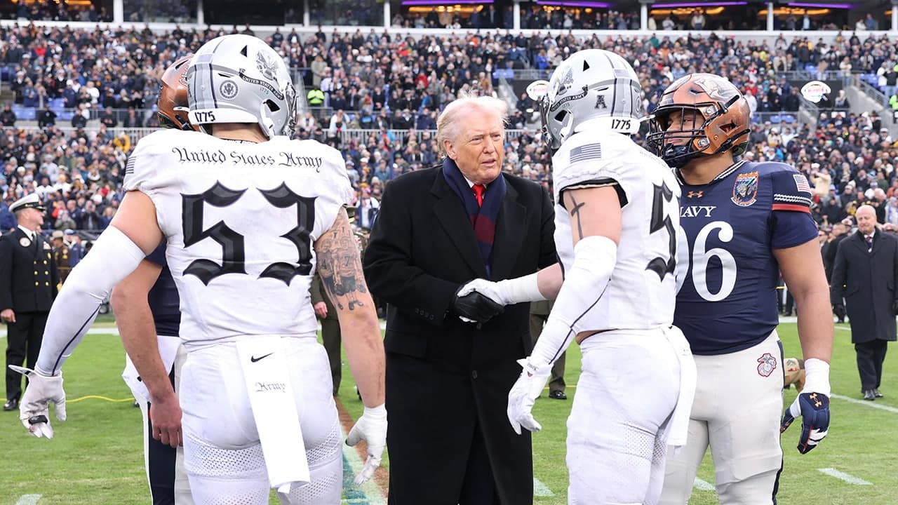 Navy tops Army with late touchdown; Trump's attendance in Baltimore sparks protests