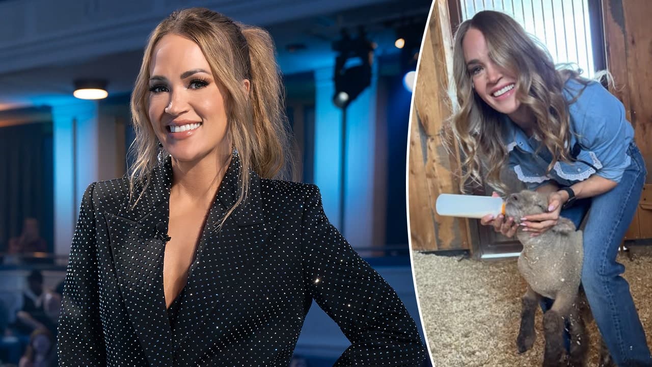 Carrie Underwood says she keeps work separate from home while raising two sons on Tennessee farm