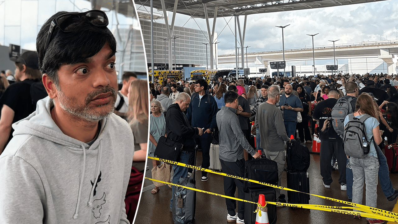 Long security lines at Houston’s George Bush Intercontinental Airport during partial government shutdown; President Trump directs steps to ensure TSA pay