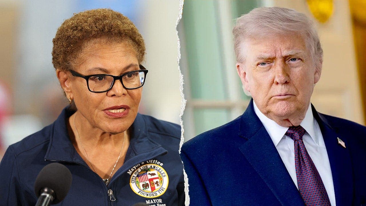 Los Angeles Mayor Karen Bass meets with President Trump at White House to request FEMA and rebuilding aid for Palisades and Eaton wildfire recovery
