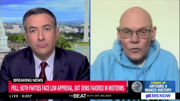 James Carville: Democrats’ low favorability stems from losing the last presidential election; winning is the cure, he tells Ari Melber