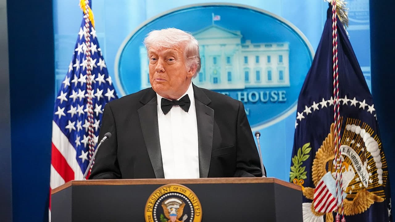 Trump praises press after gunfire at White House Correspondents' Dinner; suspect arrested and event to be rescheduled
