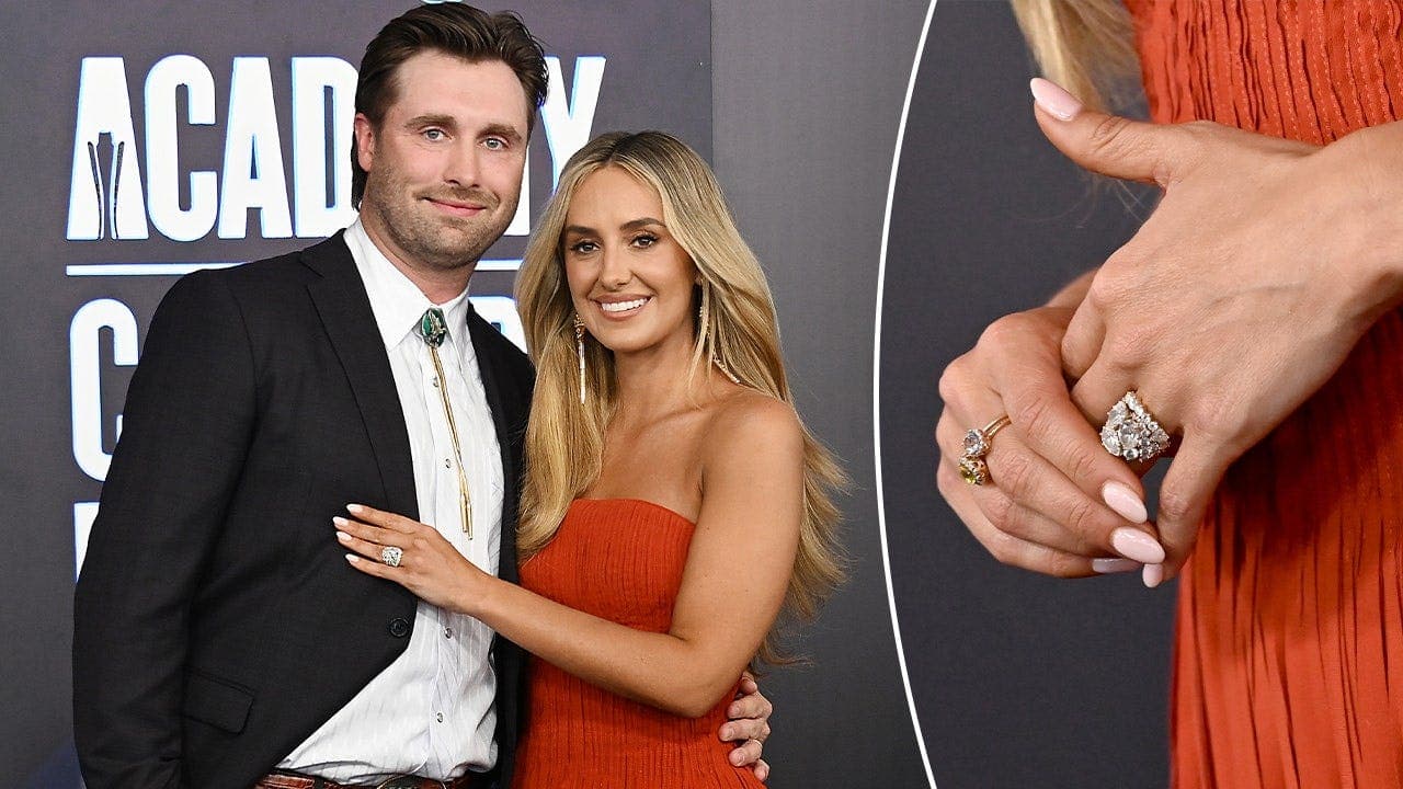 Lainey Wilson and Devlin 'Duck' Hodges discuss Tennessee cave wedding and first public appearance as newlyweds at 61st ACM Awards