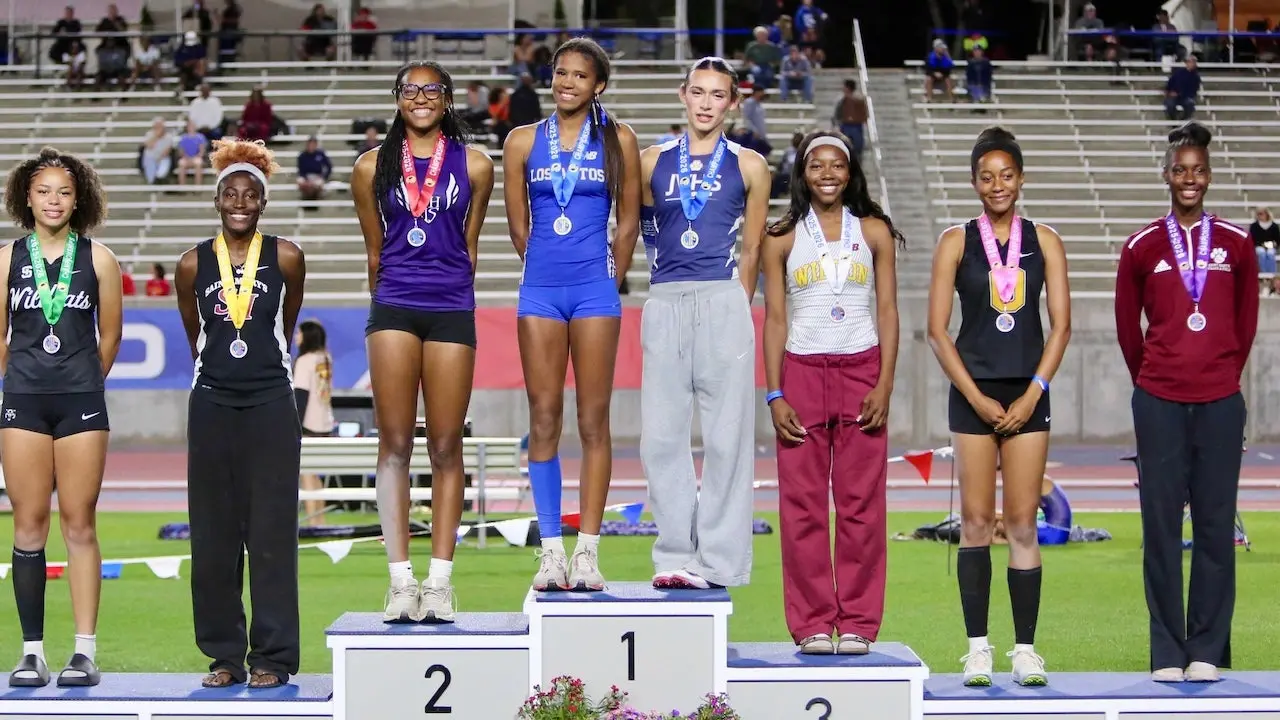 Transgender athlete AB Hernandez wins two girls' state track titles at 2026 CIF championships as protests and legal disputes continue in California