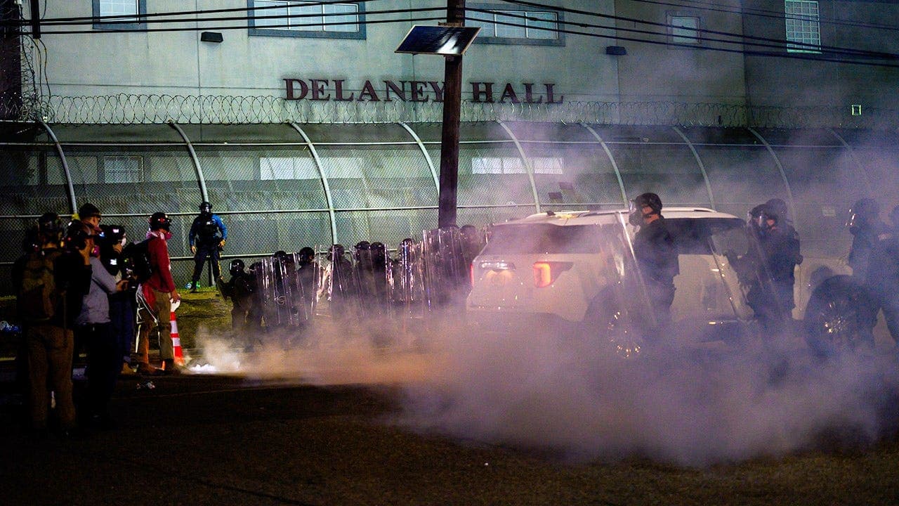 Gov. Mikie Sherrill defends deployment of New Jersey state troopers after clashes outside Delaney Hall ICE facility in Newark