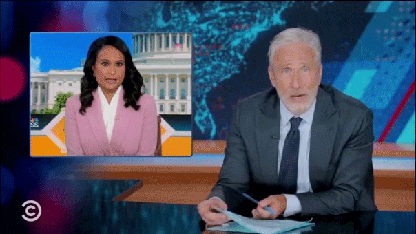 Jon Stewart Criticizes Kristen Welker After Trump Walks Out