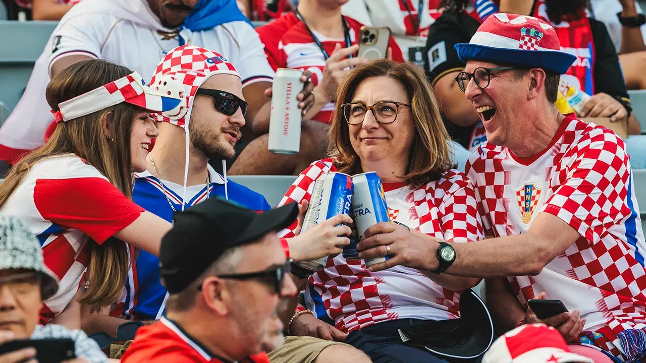 Croatian World Cup Fans Crowd Philadelphia Wedding Photos