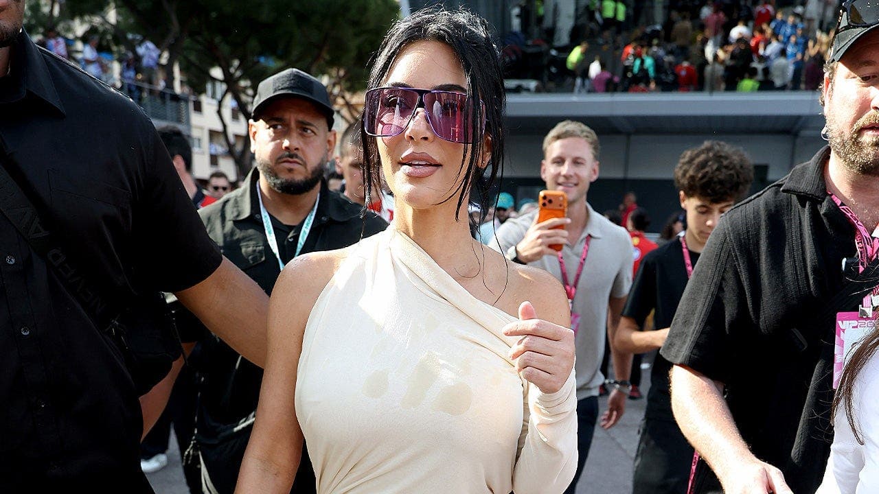Kim Kardashian Takes Kimi Antonelli's Towel