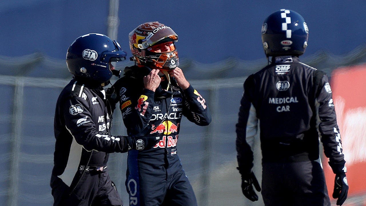 Verstappen Crashes; Russell Secures Austrian Pole
