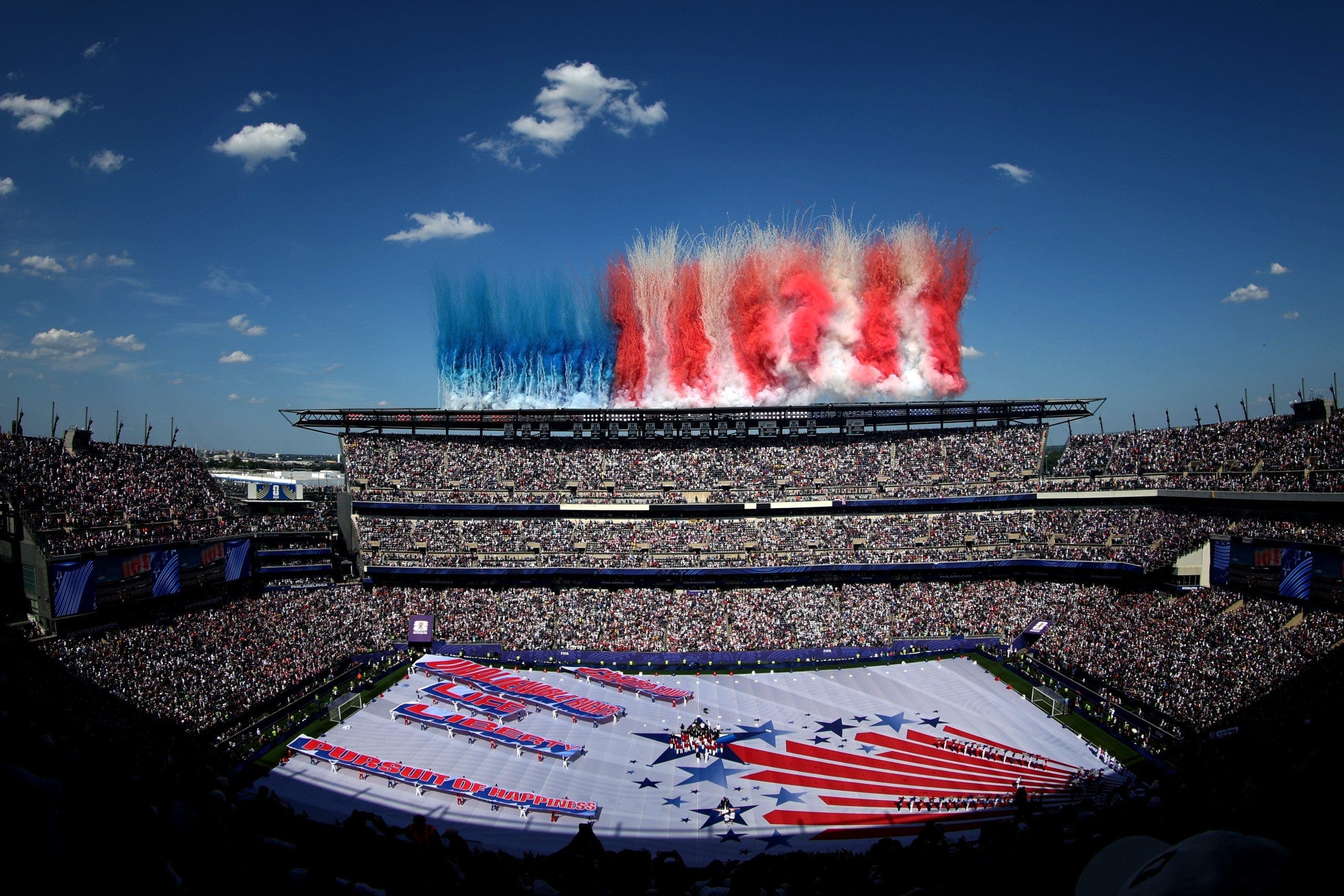 Fourth of July Ceremony at World Cup in Philadelphia