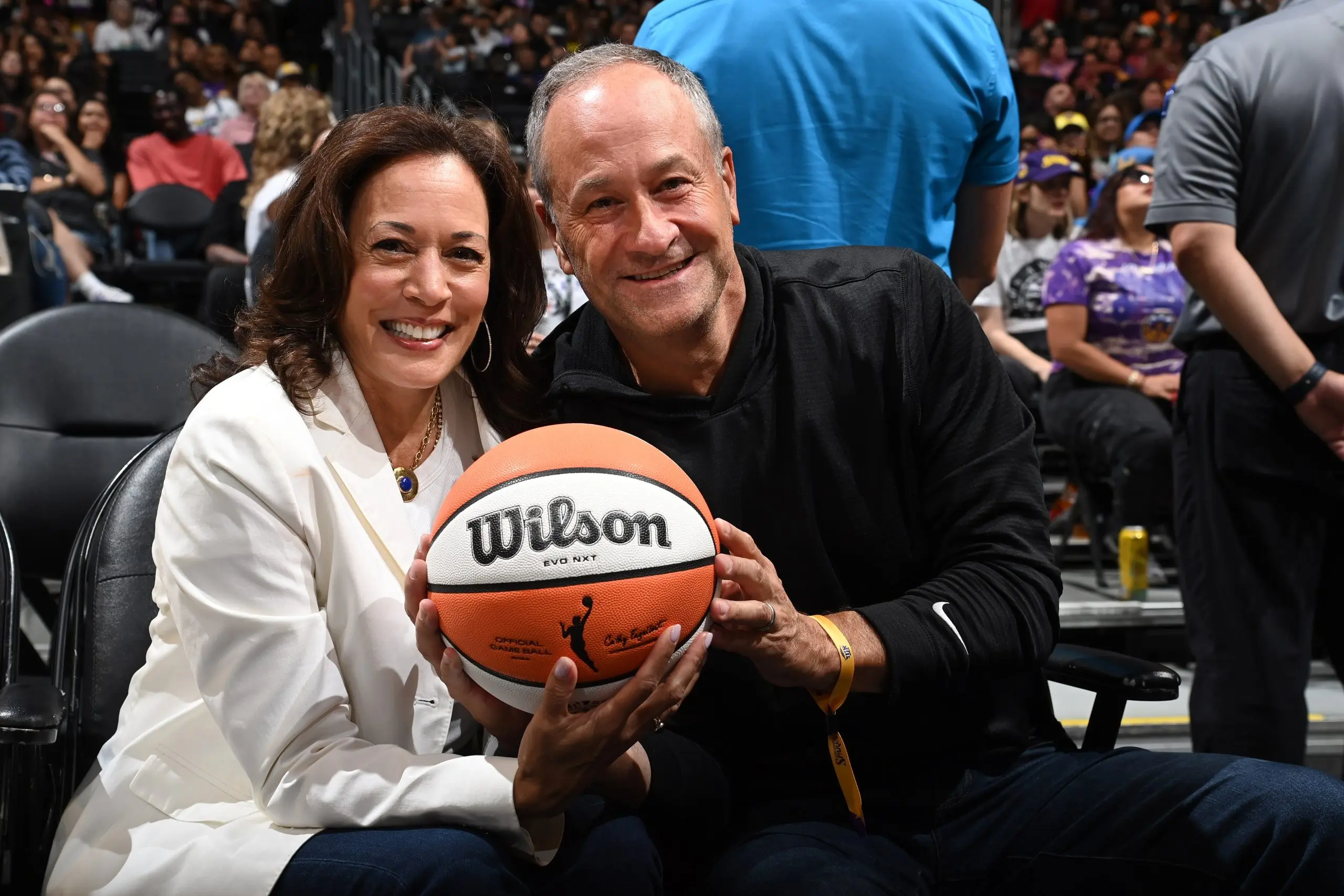 Kamala Harris Speaks to Los Angeles Sparks After Win