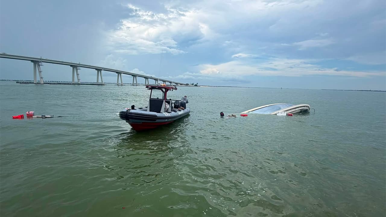 Coast Guard Rescues Eight After Boat Capsizes Off Fort Myers