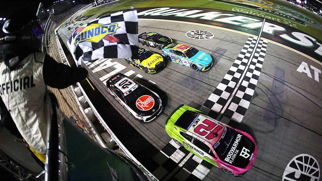 Blaney wins Atlanta NASCAR race after midnight restart