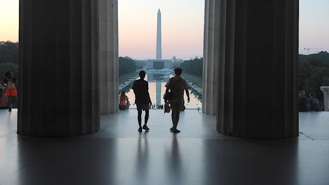 Lincoln Reflecting Pool Cleared; Vandals Sought, Arrests Made