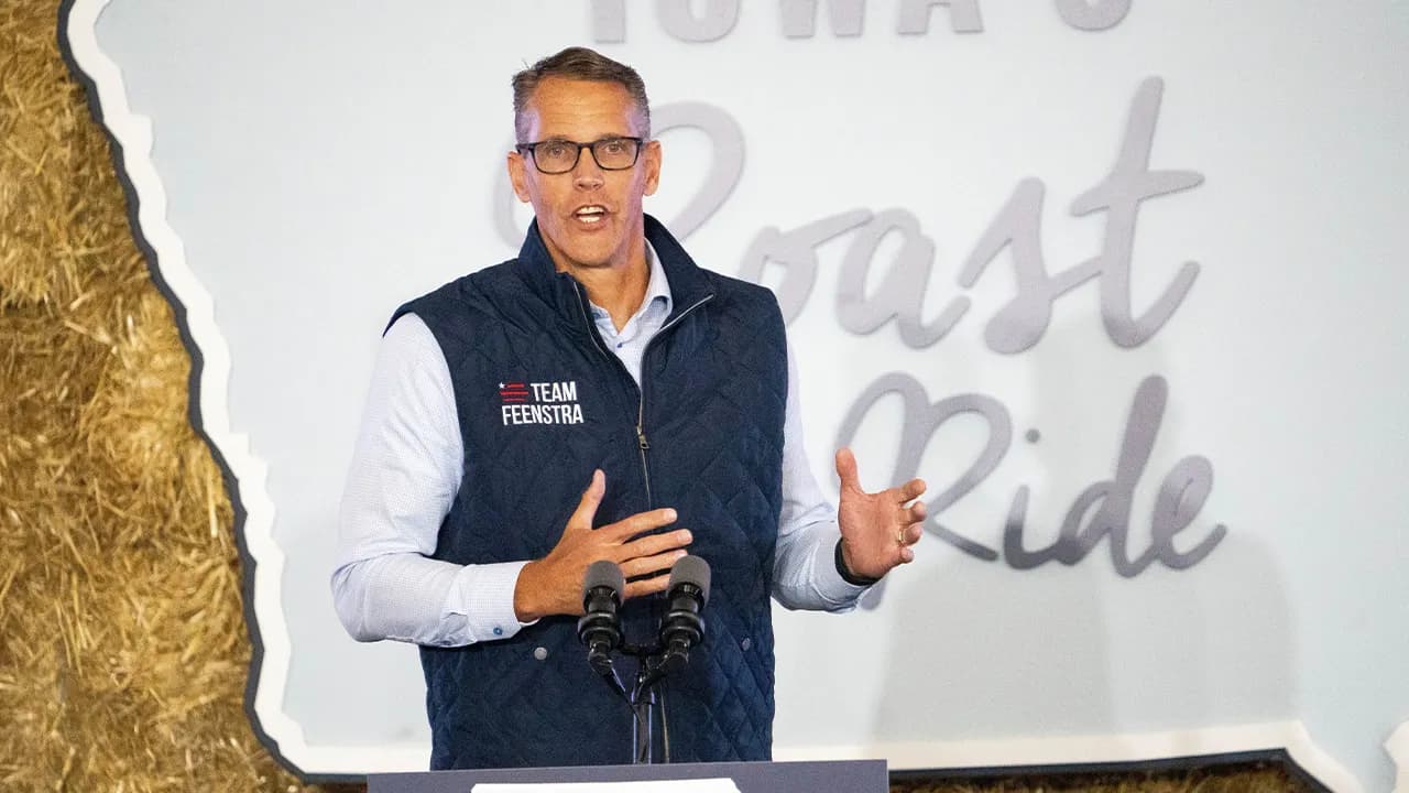 Zach Lahn defeats Rep. Randy Feenstra in Iowa Republican gubernatorial primary; will face Democrat Rob Sand in November