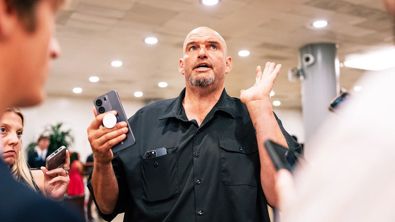 Sen. John Fetterman tells Bill Maher Democrats often oppose actions by President Donald Trump and urges focus on substantive issues