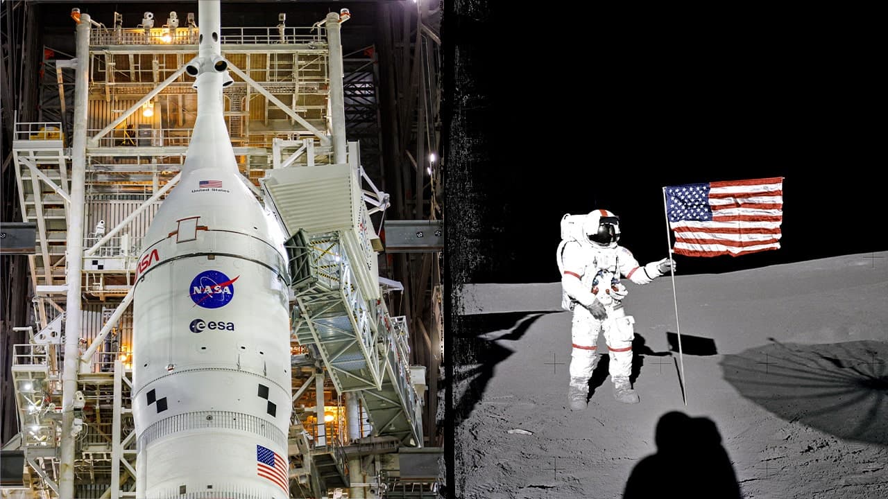 U.S. shifts NASA strategy to pursue a roughly $20 billion lunar surface base as officials cite competition with China's growing lunar program