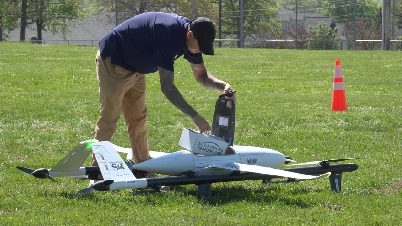 Missouri trials medical drones to transport blood and lab samples along Springfield–Rolla–St. Louis route