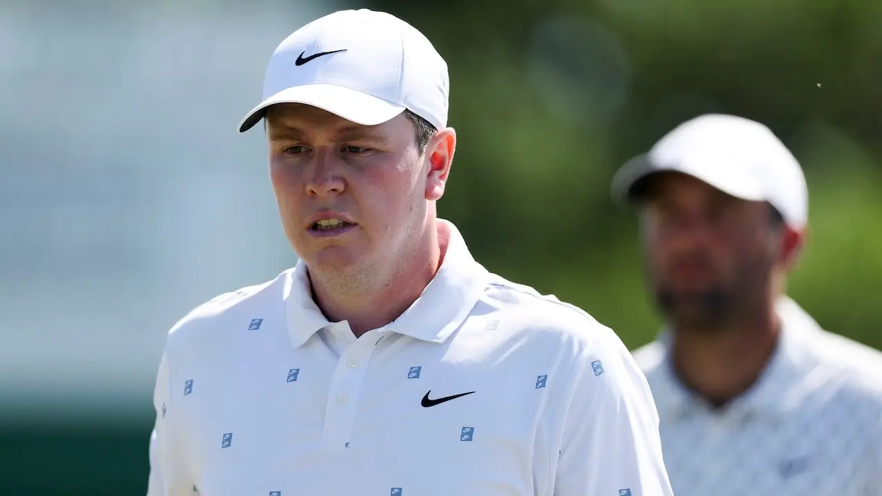 Robert MacIntyre reprimanded at Augusta National after making obscene gesture; cards quadruple‑bogey nine on 15th at 2026 Masters