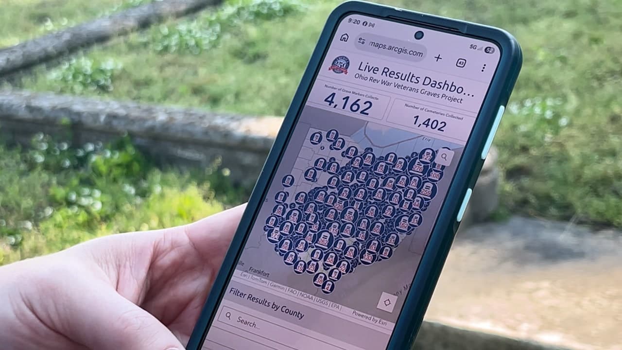 Ohio historic offices and partners use Survey123 app to document Revolutionary War veterans' graves ahead of America's 250th anniversary