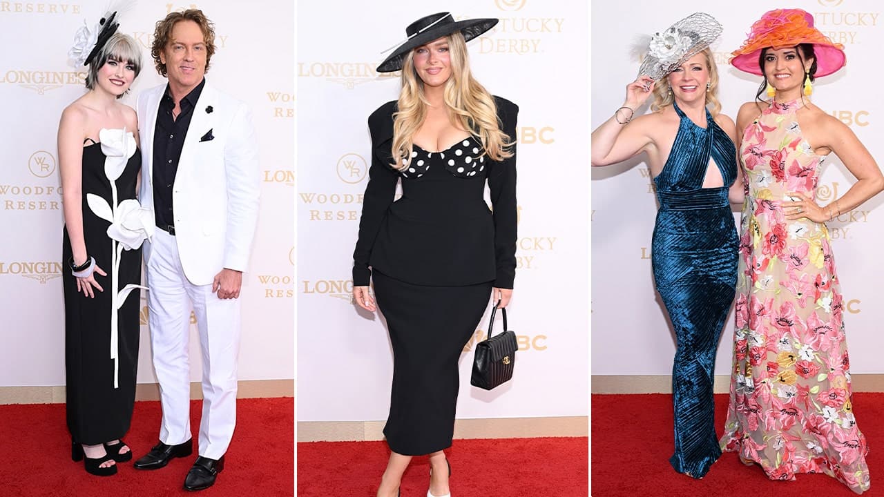 Dannielynn Birkhead, daughter of Anna Nicole Smith, attends 152nd Kentucky Derby in goth-inspired outfit with father Larry Birkhead