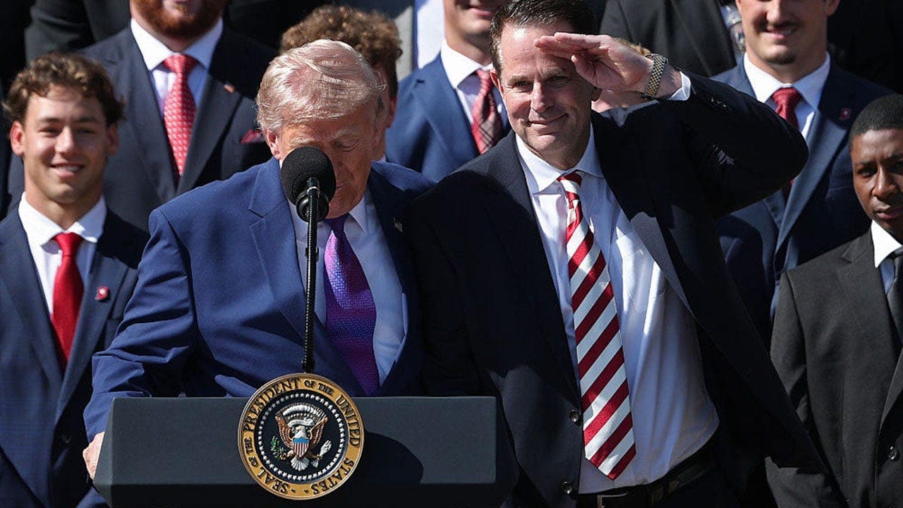 President Trump Hosts Indiana Hoosiers (2025 CFP Champions) at White House; QB Fernando Mendoza Absent, Cites Las Vegas Raiders Rookie OTAs