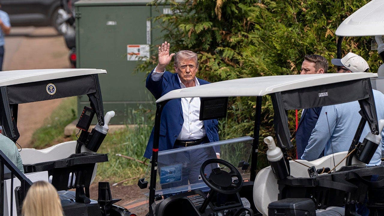 President Trump attends LIV Golf Virginia at his Trump National Golf Club in Sterling, Virginia; says he wants LIV players to return to the PGA Tour