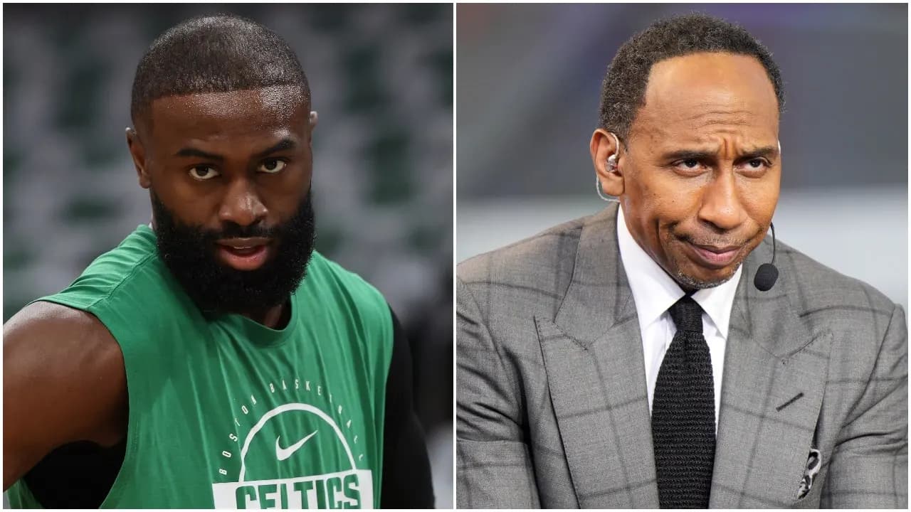 Celtics guard Jaylen Brown challenges ESPN analyst Stephen A. Smith to a live debate at Harvard or MIT after public feud