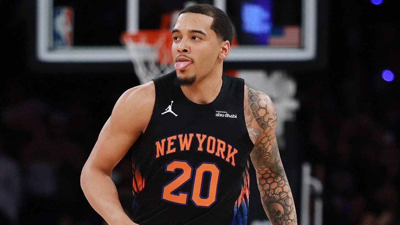 Jeremy Sochan played for both Spurs and Knicks this season; may receive a championship ring if either team wins 2026 NBA Finals