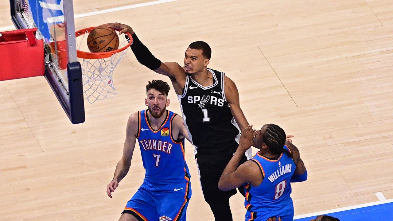 Victor Wembanyama says Shai Gilgeous-Alexander's MVP motivated him as he posted 41 points and 24 rebounds in Spurs' 122–115 double-overtime win in Game 1