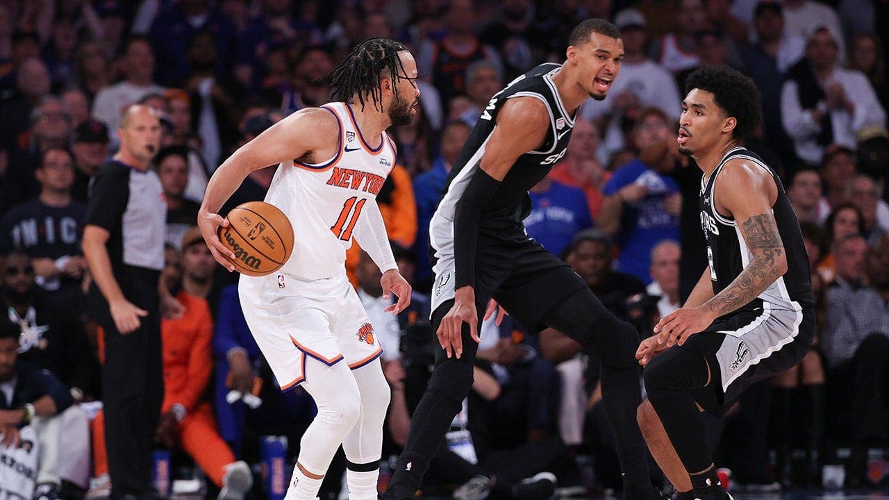 Wembanyama Shoves Brunson in NBA Finals Game 3