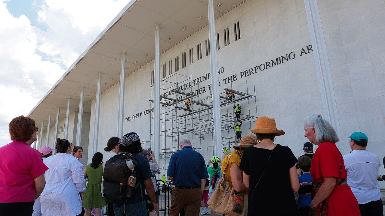 Trump's Name Removed from Kennedy Center Facade