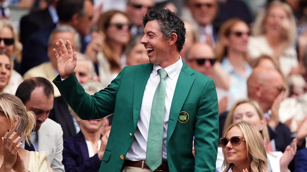 Rory McIlroy Wears Masters Jacket at Wimbledon